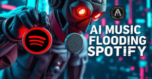 ai flooding spotify blog audionerdz graphic alternative