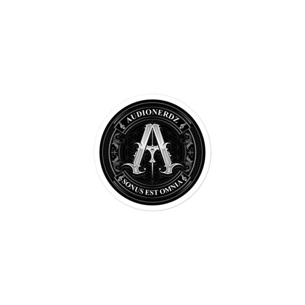 Audionerdz Monogram Bubble-free stickers