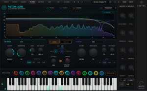 VECTRA Filtercore panel synth wavetable moog