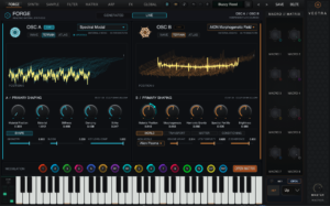 Procedural Synthesizer VST Plugin VECTRA FORGE LIVE SYNTH PANEL
